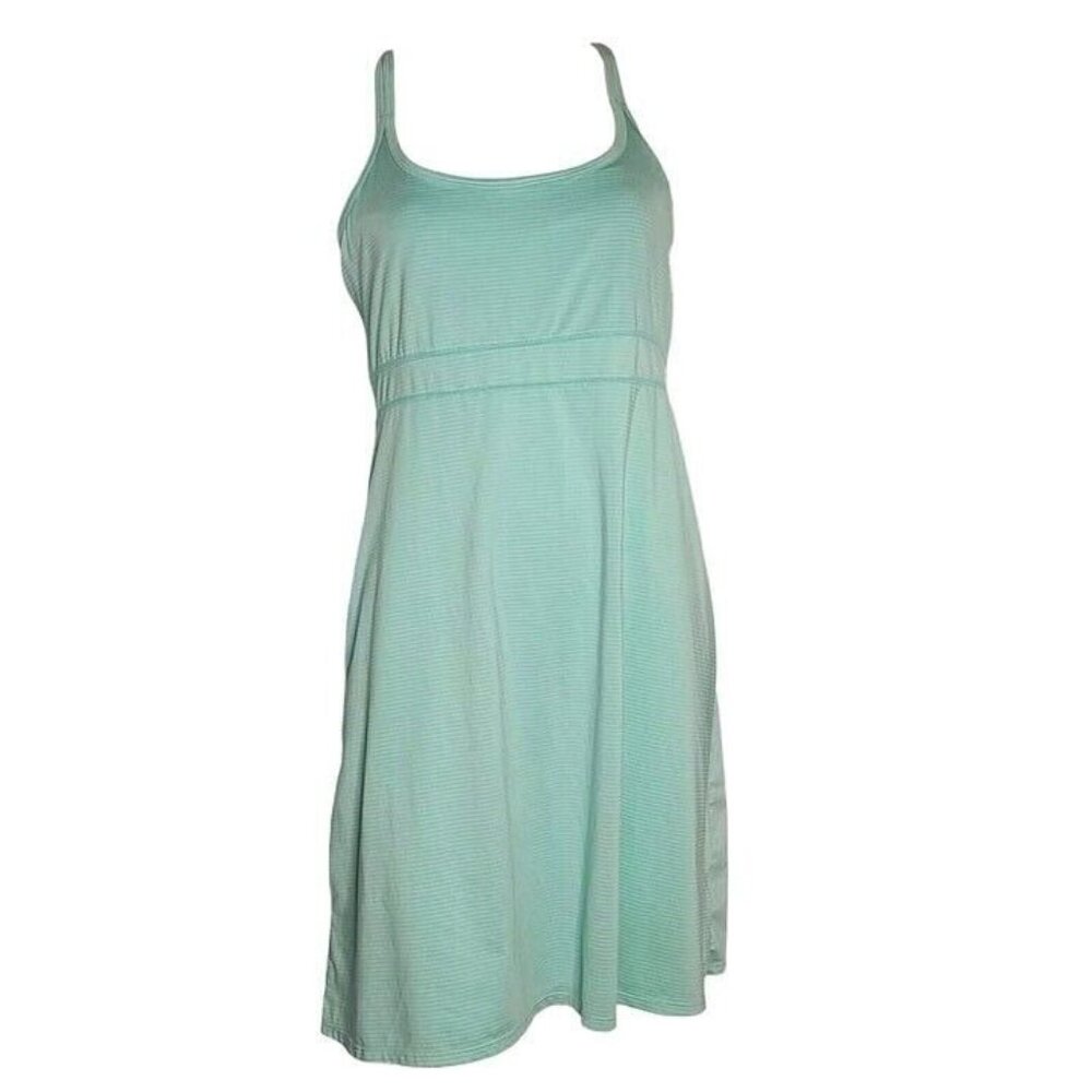 Soybu Dress Womens Size XL Blue Striped Sleeveless Activewear Pullover Stretch